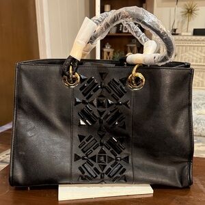 Elegant IMAN Black Tote Bag